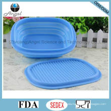 Heat Resistant Silicone Lunch Box, Foldable Silicone Food Bowl Sfb13